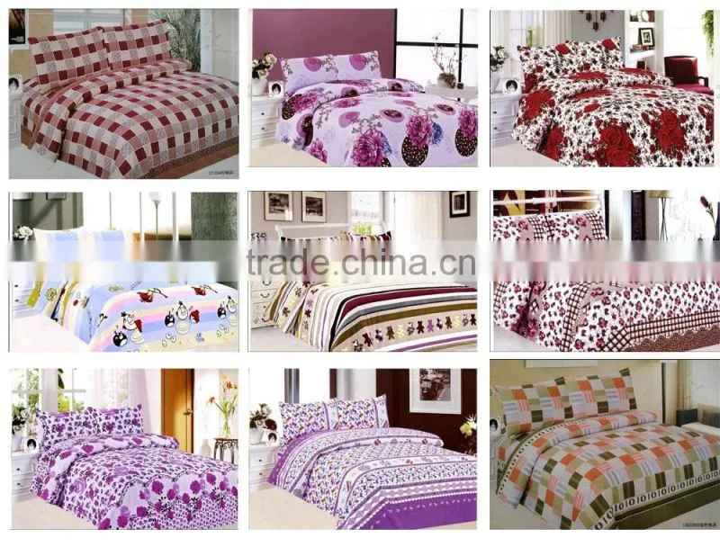 Wholesale printed bedding fabric cheap hotel bedding wholesale
