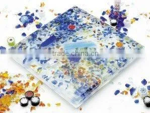 Various types of beautiful glass block