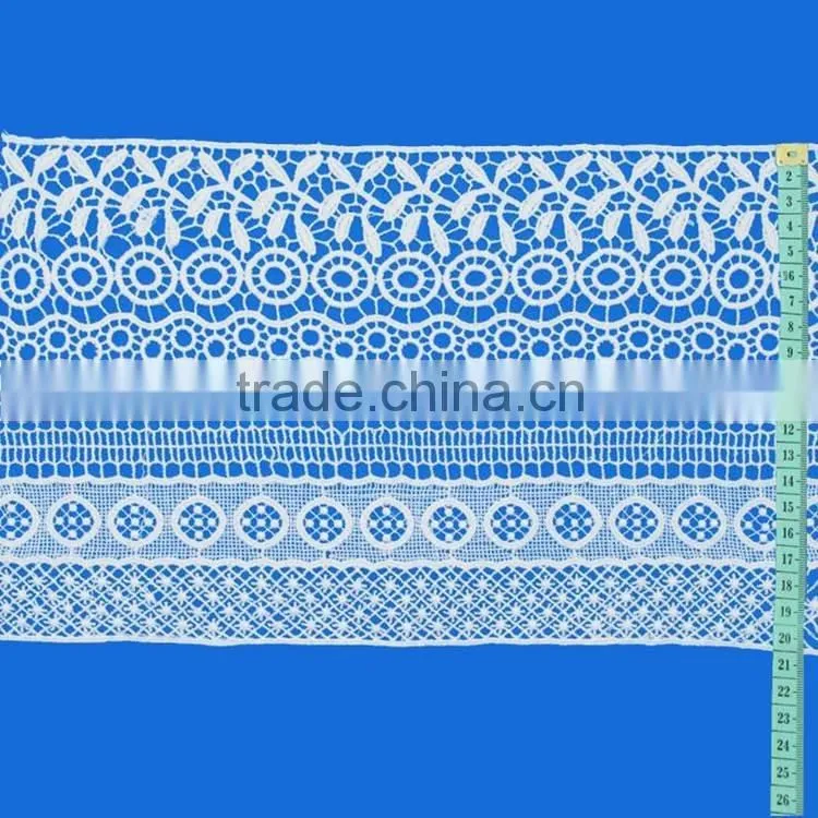 Hot sale promotional cheap white embroidery neck collar trimming