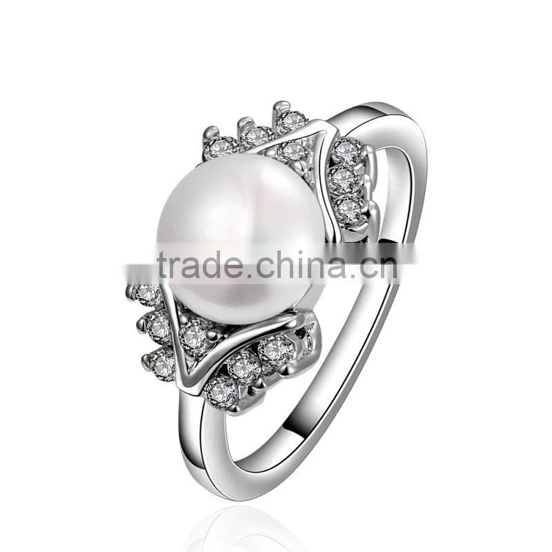925 sterling silver jewelry natural pearl rings wholesale