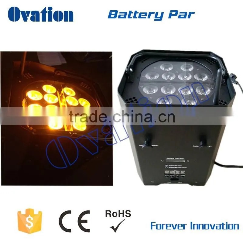 wireless remote control mini led par can/battery powerd party led colorful lighting