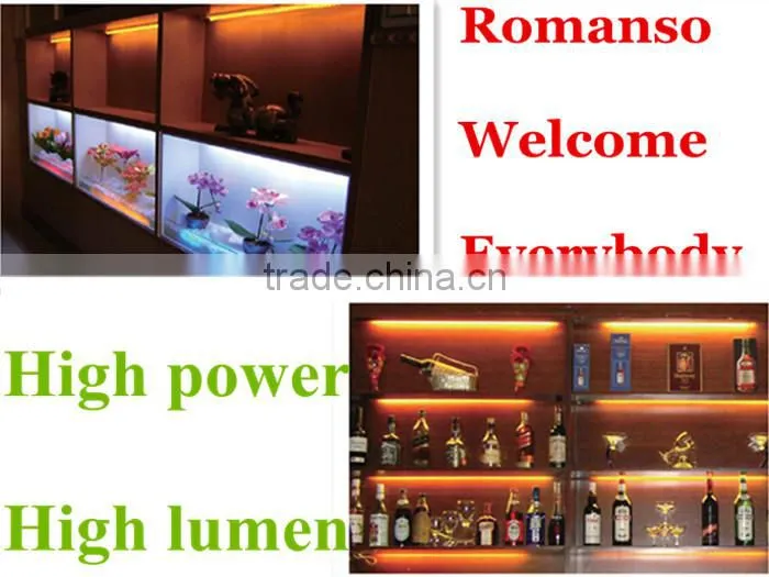 Using diffuser cover 2835 smd led strip light with holder