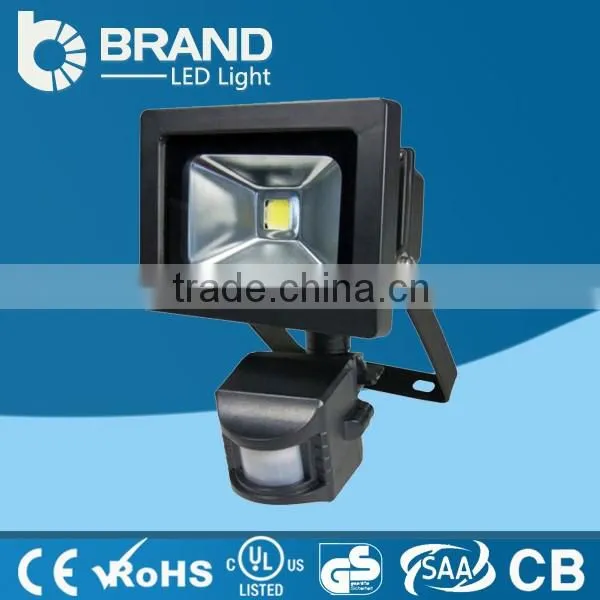 Hot sales High quality IP65 led flood light PIR sensor best price 50watt cob outdoor lighting led flood light CE ROHS