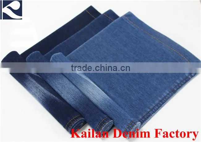 Stretch Cotton Polyester Spandex Twill Denim Knit