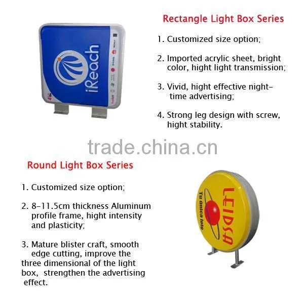 pole install led street light advertising light box