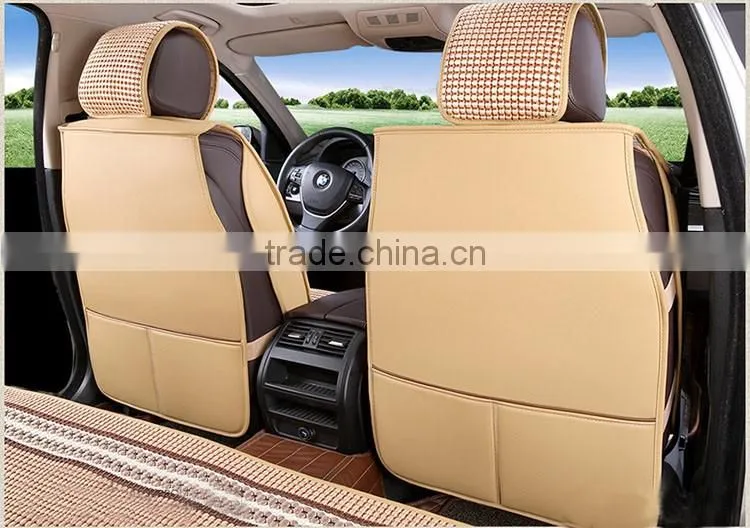 Universal Car Full Set Type PU Silk Adult Seat Cushions for all seasons