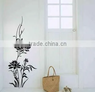 black brief style wall sticker quotes