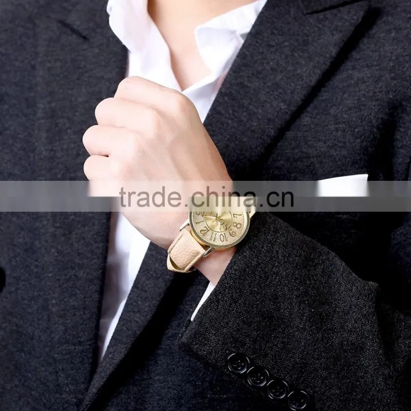 wholesale fashion Leather strap latest watches for men