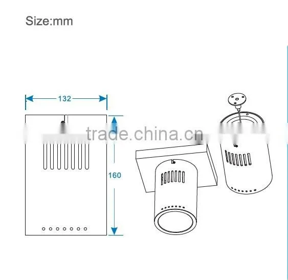New design 30w Surface mounted LED downlight