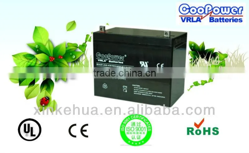 Sealed Lead acid battery 12V55AH UPS battery/12V55AH Recharge Battery