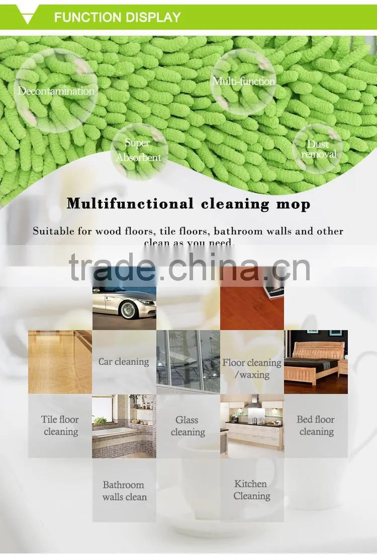 New item hand press flat cleaning mop & round spin mop