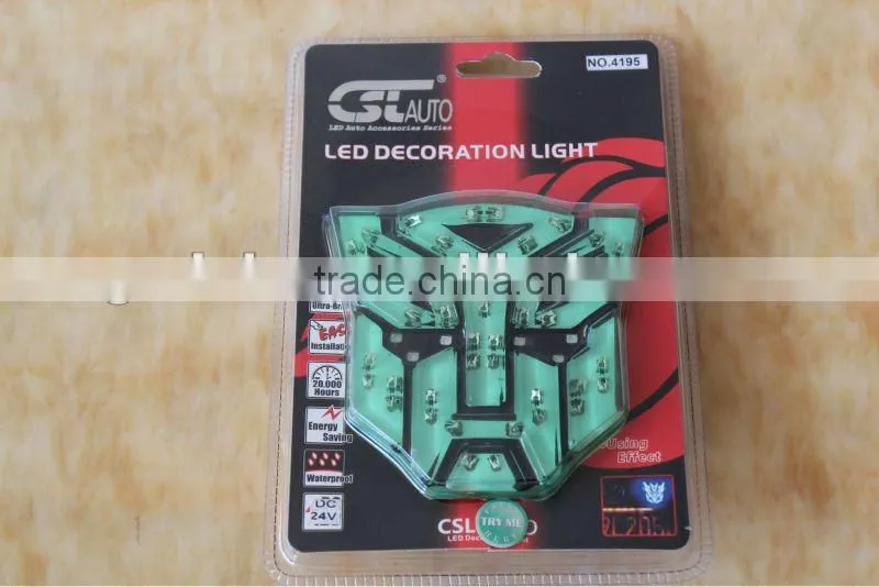 hot selling fashion led robot logo emblem
