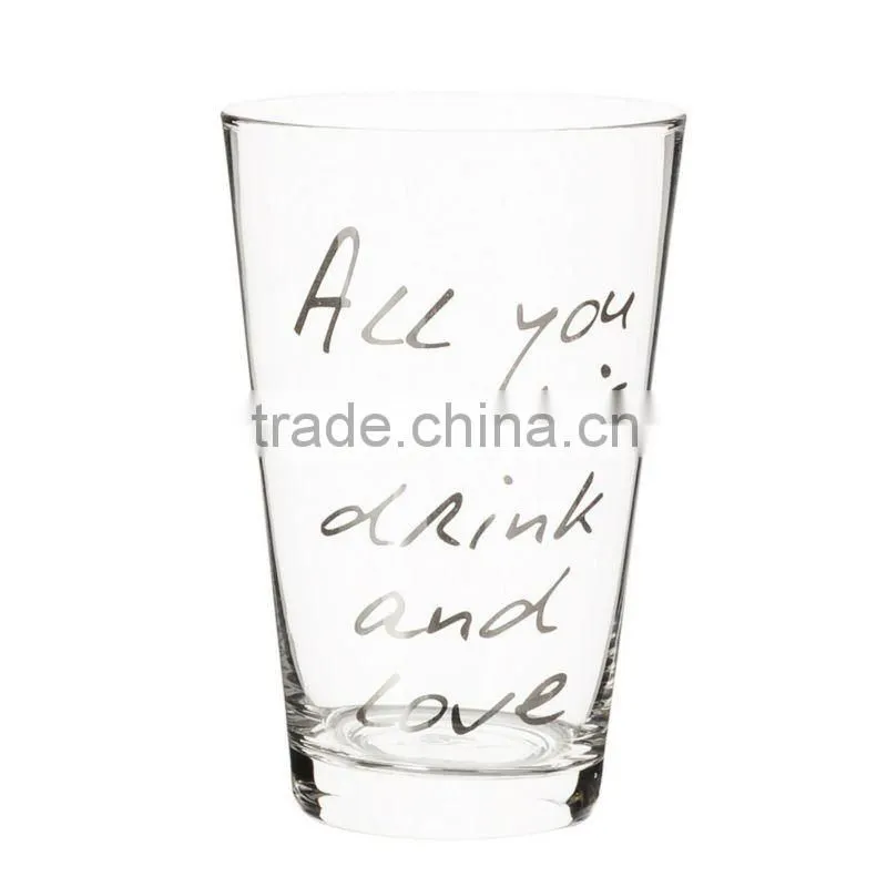 All you need set of 6 glasses, shot glass with decal printing