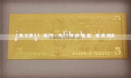 Gold plated banknotes the united states of america Banknotes