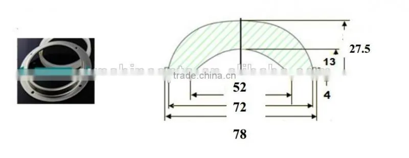 Glass LED lens 100 watt high power led lens