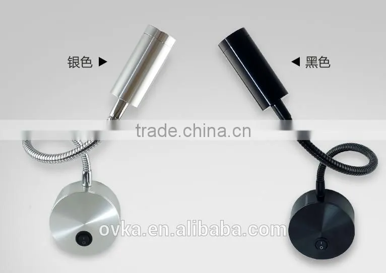 3W Aluminum LED Light Spotlights bedroom Wall reading lights Soft Light