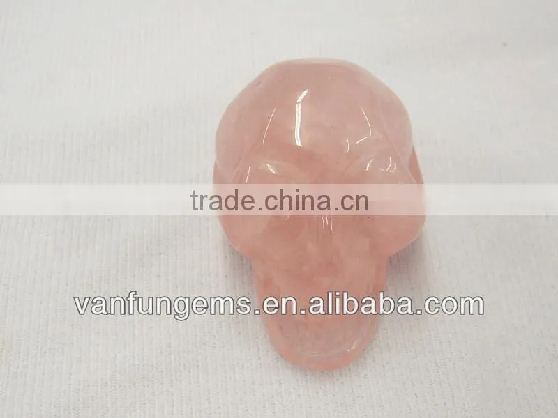 Wholesale Gemstone Smoky Quart Skull Carving Skull