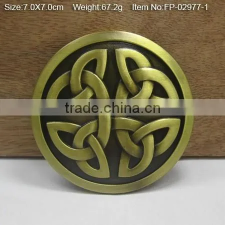 Fashion metal designer gold plate belt buckles
