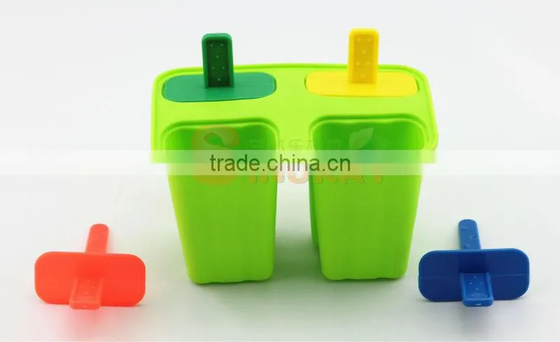 Silicone ice tray for ice cream making