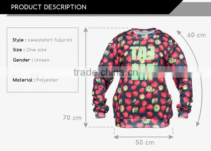 latest fashion women sublimation printed hoodies cool custom sublimation hooded sweatshirt