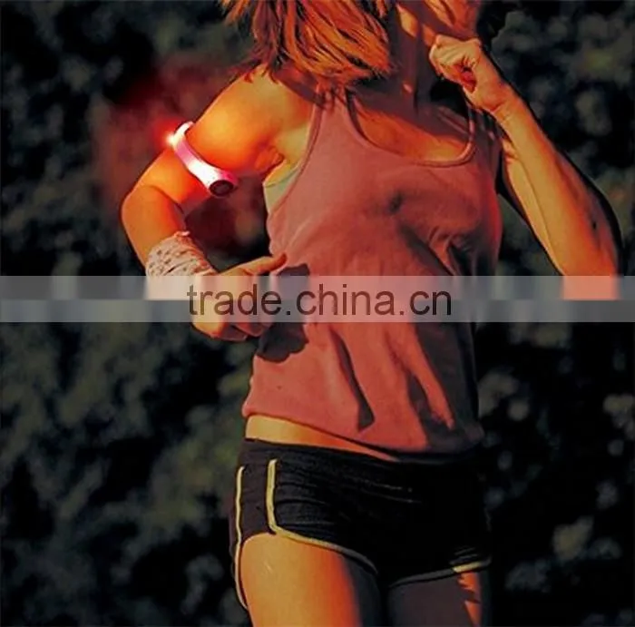 Onlystar GS-4063 LED flashing arm band elastic led running arm band safety light wristband