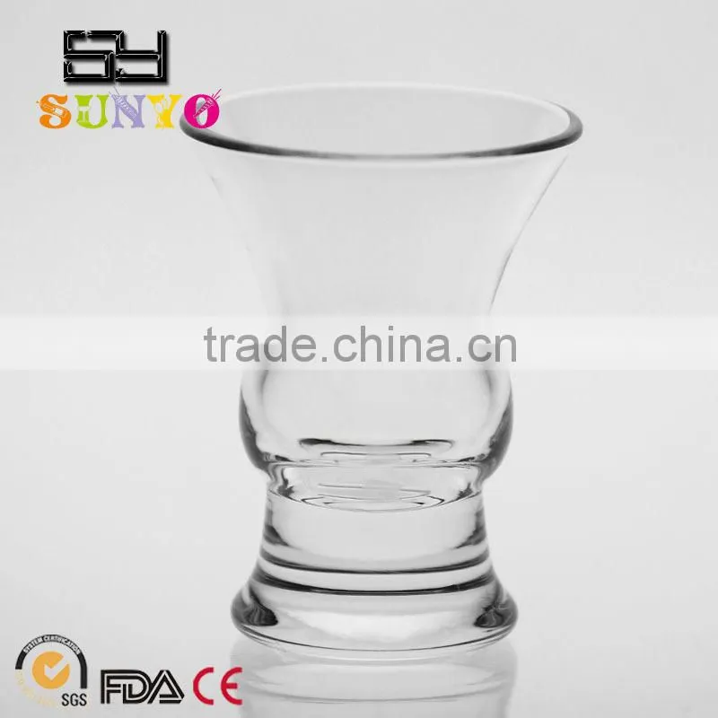 China factory cheap wholesale whisky shot glass customized size shape special waist popular model