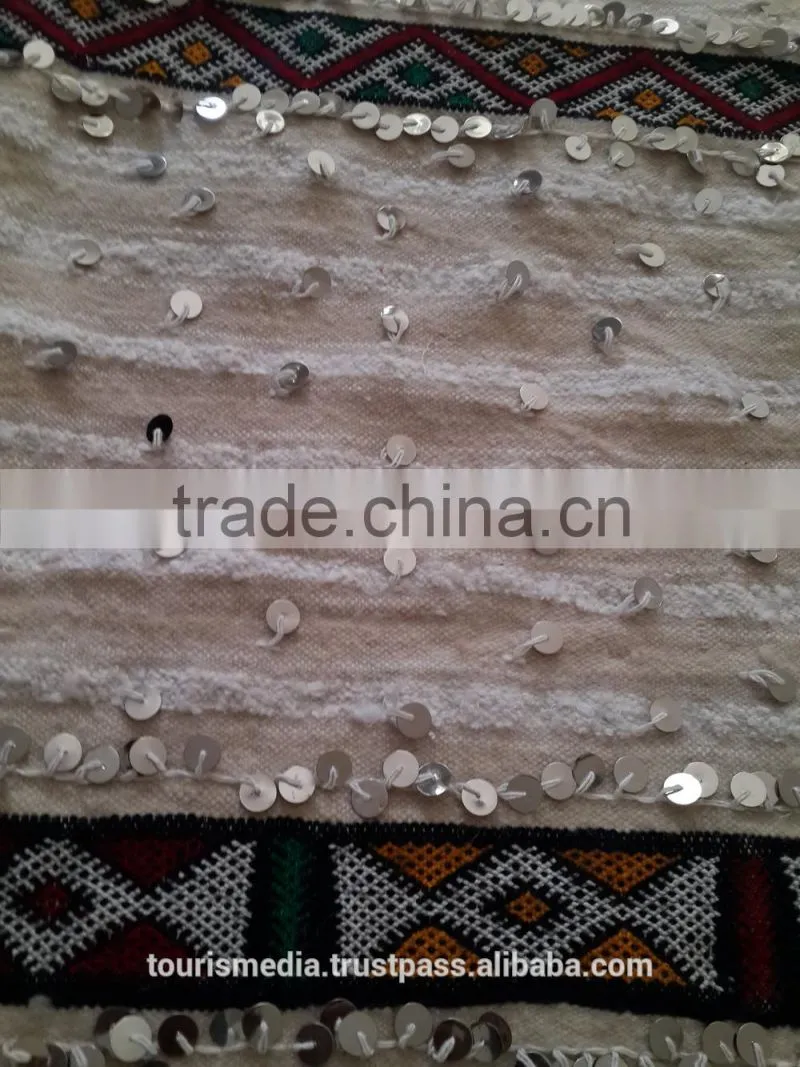 Vintage Moroccan wedding blanket 224cm x 184cm wholesale of handira