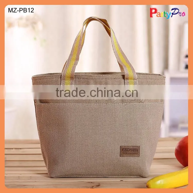 High Quality Packit Freezable Insulated Foil Lining Canvas Lunch Bag