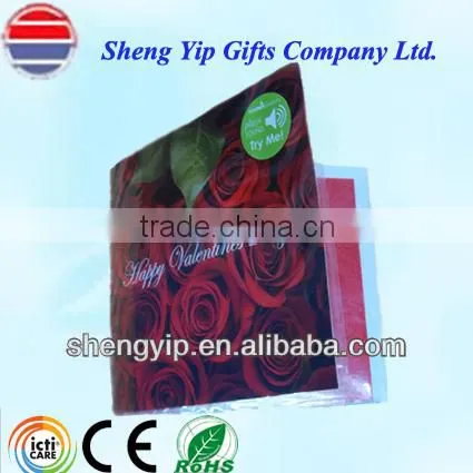 greeting card with sound chip for promotion