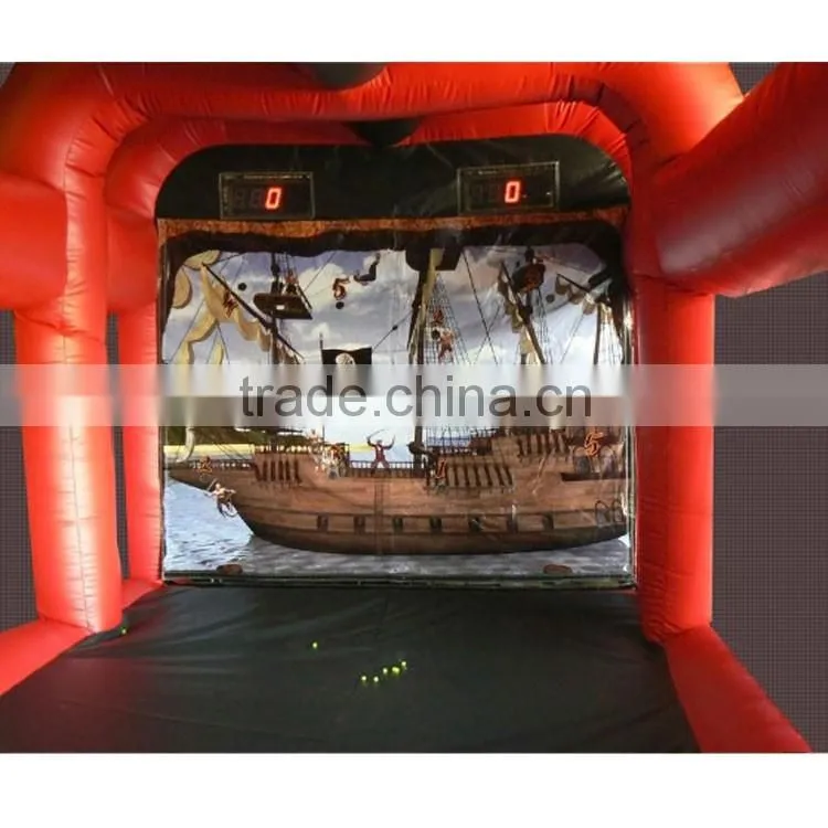 new designed interesting inflatable interactive bullseye electronic gallery for adults