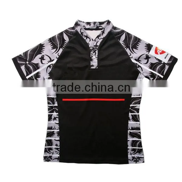 100%polyester full sublimated custom fit rugby jersey cheap price