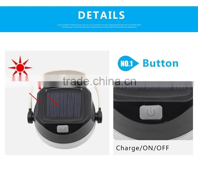 Soft Material Silicone Emergency Waterproof Wall Solar Lamps Camping Tent Lights