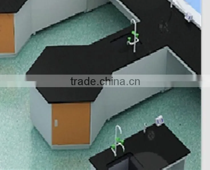 Customized ! lab corner table resin table