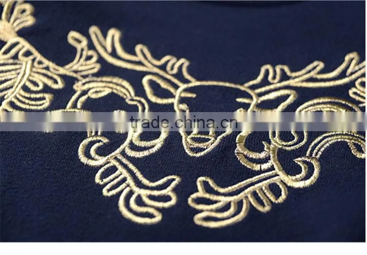 Men's round collar cashmere pure colour sweater for new design sweaters
