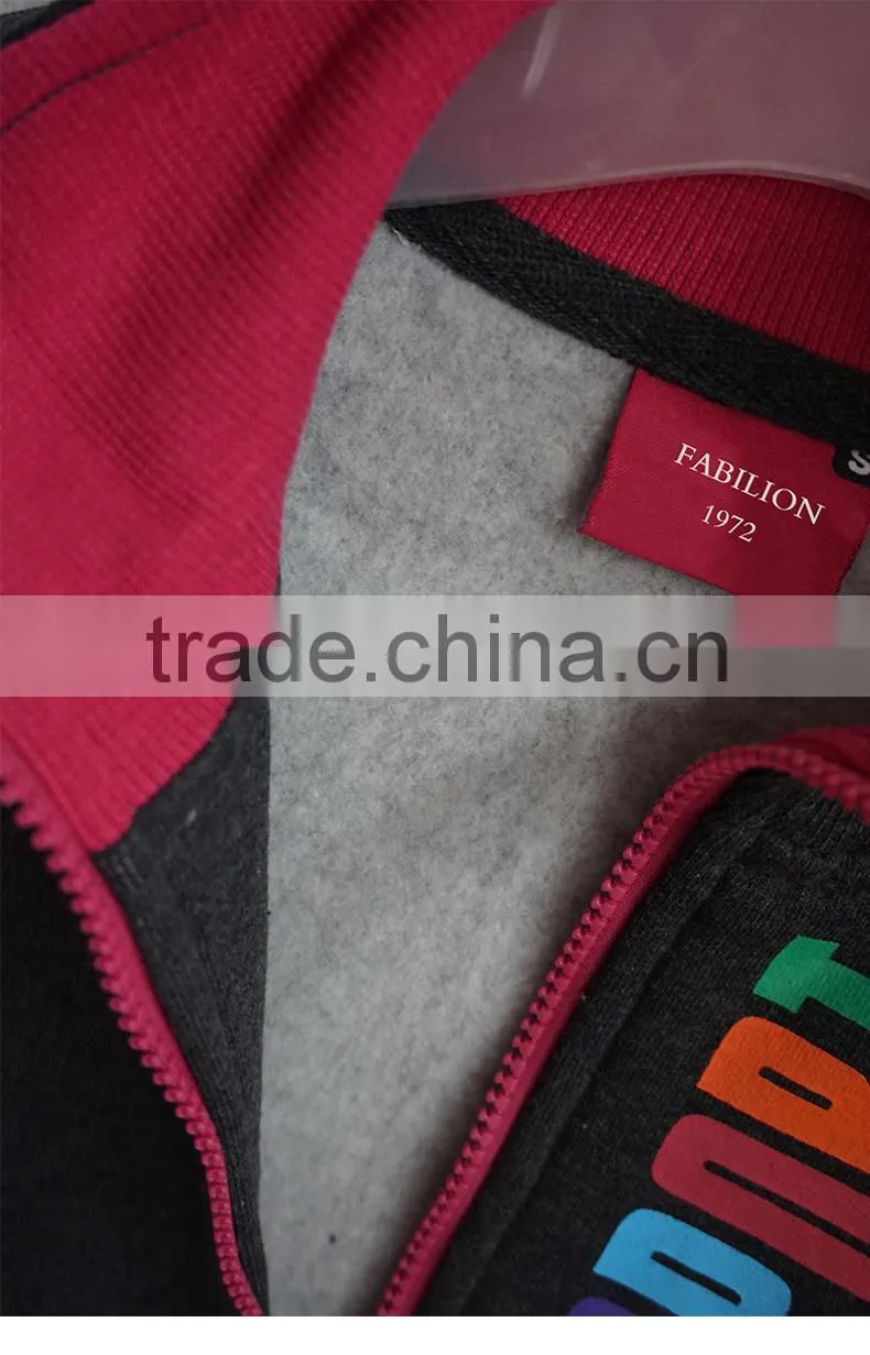 letter printing basic sweatshirt for 70% cotton 30% polyester hoodie