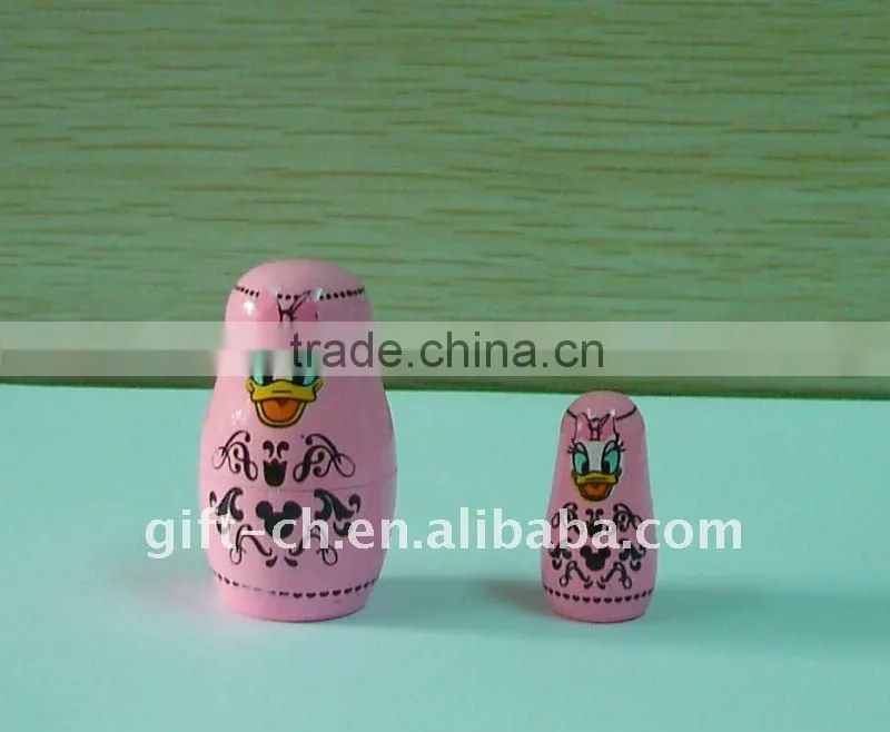 Hand Paintded Wooden Nesting Doll(Frog)