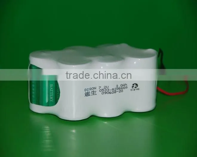 C 3Ah 7.2V high low temperature NICD battery pack