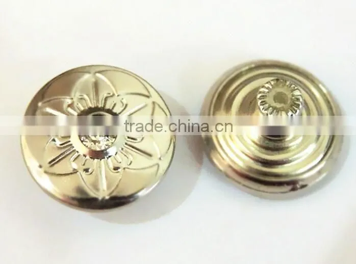 professional in high polished gunmetal buttons made in china