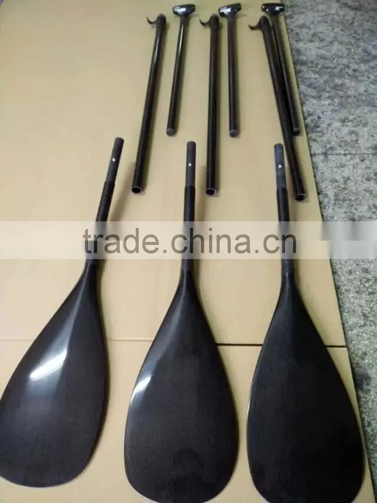 3 parts adjustable full carbon fiber sup paddle stand up paddle