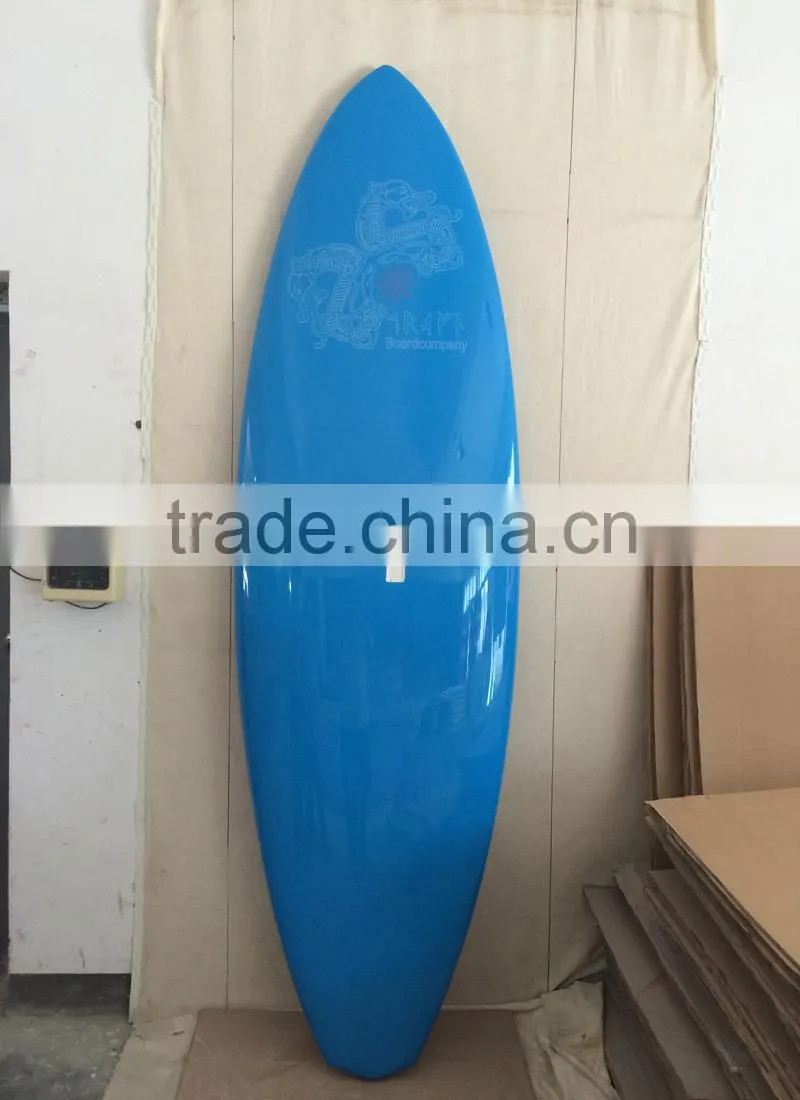 Blue painting surf style stand up paddle board