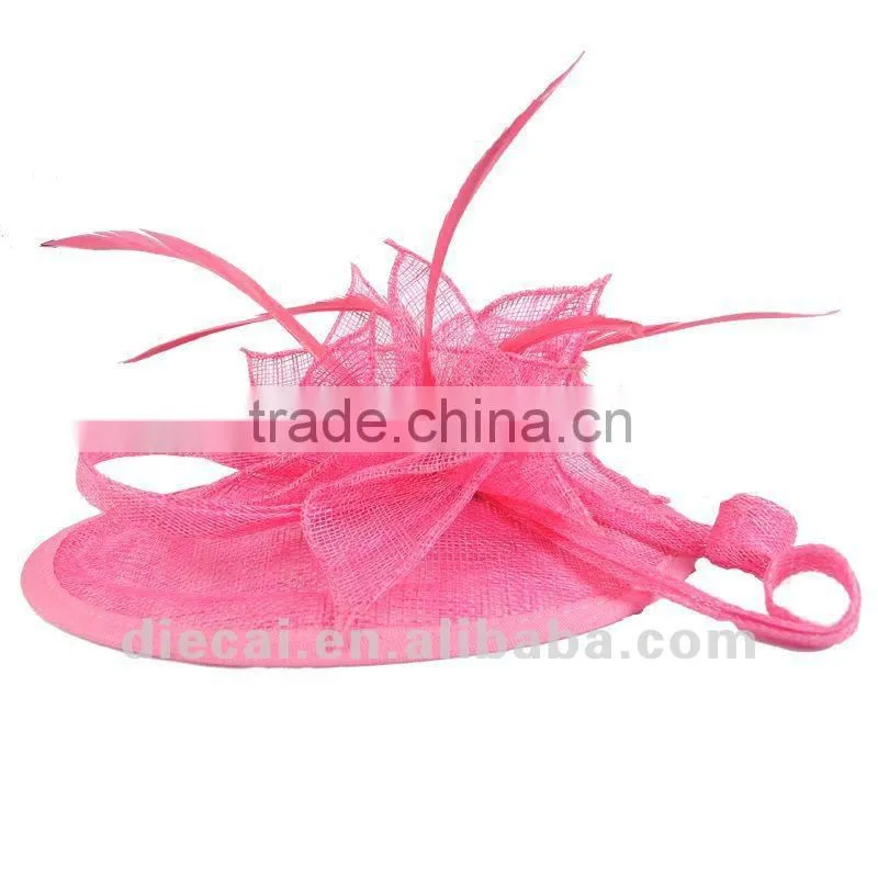 sinamay hats and feather flower