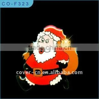 Newest promotional gifts, Heart shaped LED Badge with Pin