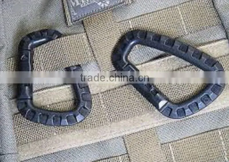 Yukai European Standard Eco-Friendly plastic dee spring snap hook carabineer