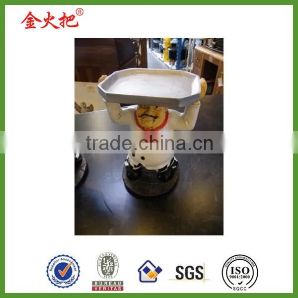 New product polyresin 12Hign,7Wide chef Wine Bottle Holder Barware Decor