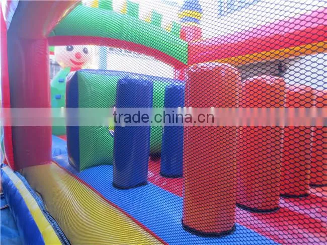 Colorful giant inflatable obstacle/inflatable obstacle course for fun/inflatable combo for kids play