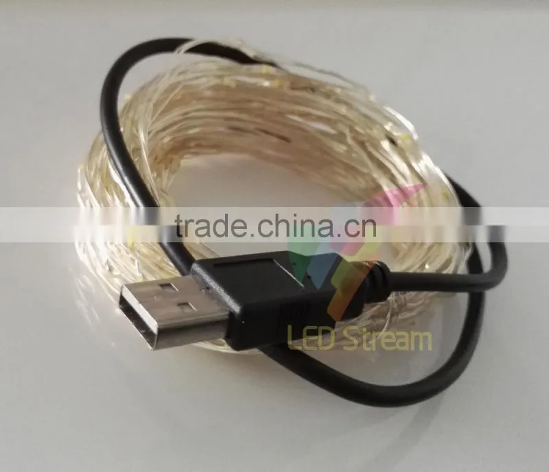 Indoor & Outdoor Christmas Light LED Copper Wire usb String Lights