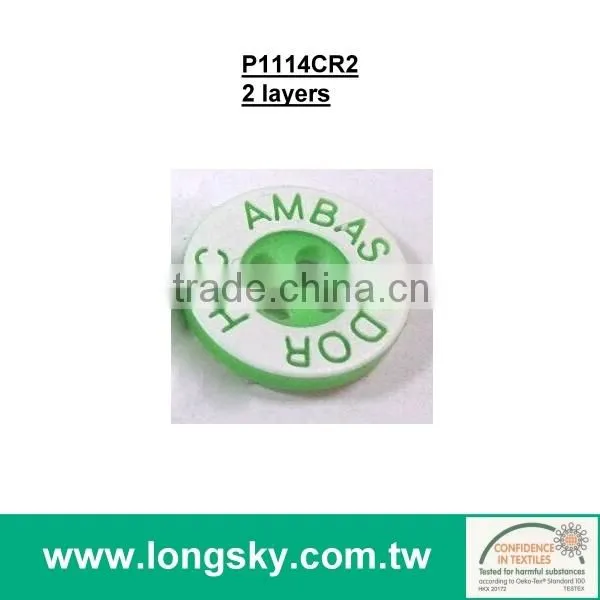 (#P1292-05) 2015 custom made fashion show designer plastic red round clothing buttons
