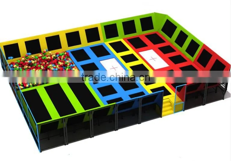 2016 hot selling children trampoline indoor playground equipment