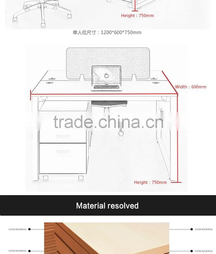 Modern metal frame office desk design