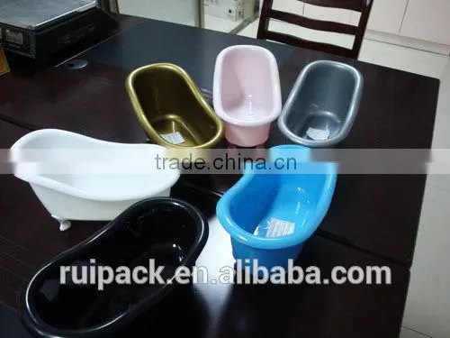 PP container for bathtub products, plastic mini bathtub container, plastic gift container